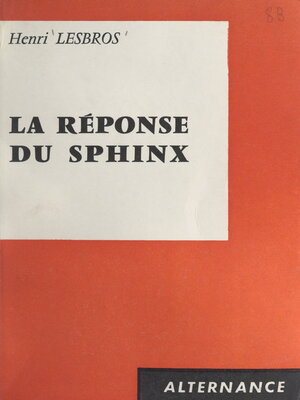cover image of La réponse du sphinx